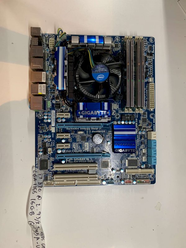 PC Galore | Gigabyte GA-P55A-UD4 Motherboard LGA1156 With i7 870 @2